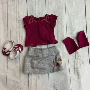 American Girl Doll Fresh And Fun outfit with shoes
